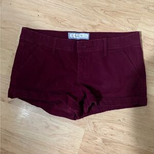Abercrombie & Fitch Burgundy Shorts